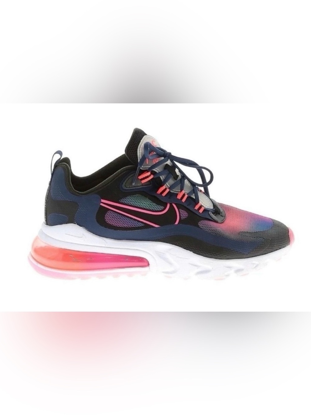 Nike Running Shoe in Black, Pink and Blue Gradient